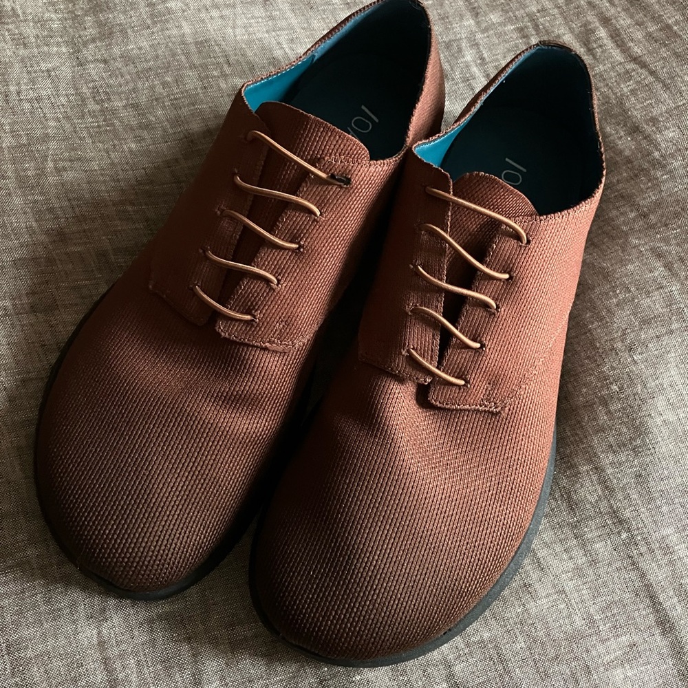 Oaka Barefoot Zero Drop Brown Oxford Derby Shoes